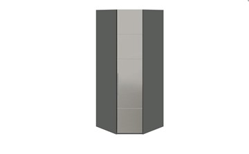 Угловой шкаф Наоми с зеркальной правой дверью, цвет Фон серый, Джут СМ-208.07.07 R в Саратове - предосмотр