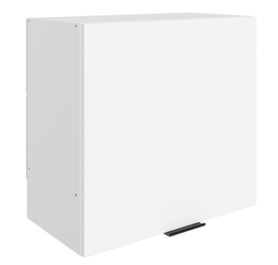 Шкаф навесной под вытяжку Стоун L600 Н566 (1 дв. гл.) (белый/джелато софттач) в Саратове - предосмотр