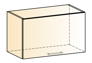 Шкаф навесной Яна L600 Н360 (1 дв. гл.) в Саратове
