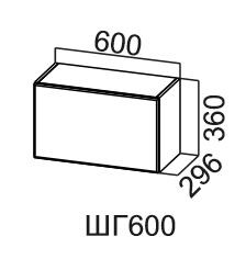 Шкаф навесной Модус, ШГ600/360, галифакс в Саратове - предосмотр