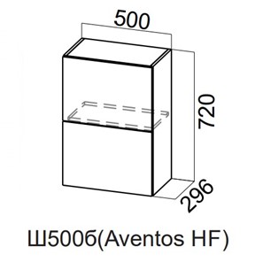Распашной кухонный шкаф Модерн New барный, Ш500б(Aventos HF)/720, МДФ в Энгельсе