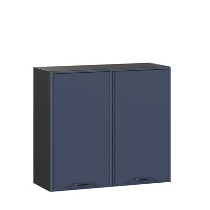Шкаф настенный 800 Индиго 298.360.000.148, Чёрный/Тёмно-синий в Саратове - изображение