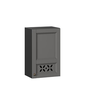 Шкаф кухонный Амели-3 450 ЛД 299.330.000.028, Черный/Оникс серый в Саратове