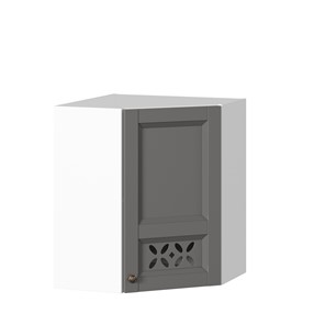 Кухонный шкаф Амели-3 угловой 600 ЛД 299.610.000.055, Белый/Оникс серый в Энгельсе