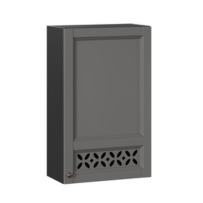 Шкаф на кухню Амели-3 высокий 600 ЛД 299.450.000.047, Черный/Оникс серый в Саратове