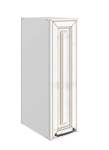 Кухонный шкаф Атланта L200 H720 (1 дв. гл.) эмаль (белый/белый глянец патина золото) в Саратове