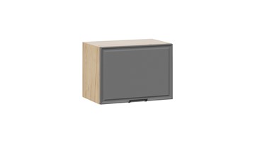 Навесной шкаф Белладжио 1В5Г (Дуб Крафт золотой, Софт графит) в Саратове - предосмотр