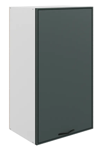 Кухонный шкаф Монако L450 Н900 (1 дв. гл.), белый/грин матовый в Энгельсе