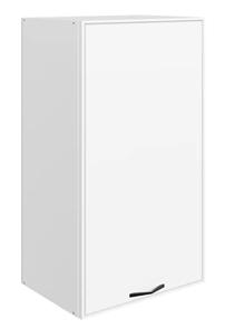Шкаф на кухню Монако L450 Н900 (1 дв. гл.), белый/милк матовый в Энгельсе