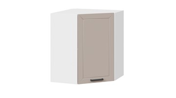 Навесной кухонный  угловой шкаф Лорас 1В6У (Белый/Холст латте) в Саратове - предосмотр