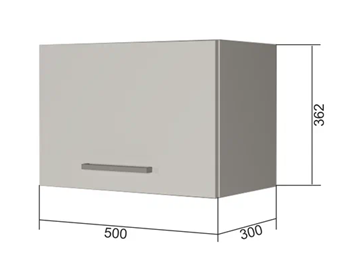 Шкаф на кухню В350, Белое гладкое Ламарти/Белый в Саратове - предосмотр
