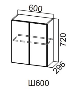 Навесной шкаф Вельвет Ш600/720 в Саратове