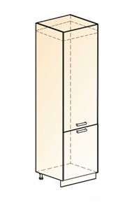 Шкаф-пенал под холодильник Бостон L600 (2 дв. гл.) в Саратове
