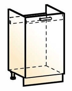 Шкаф рабочий под мойку Стоун L500 (1 дв. гл.) в Саратове