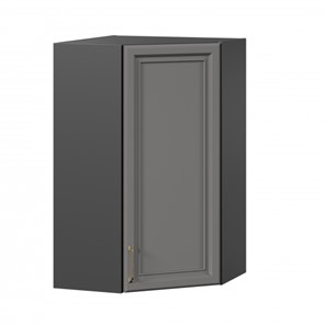 Кухонный угловой шкаф Джелатто 600 высокий ЛД 241.620.000.159, Черный/Оникс серый в Саратове