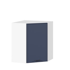 Настенный угловой шкаф Индиго ЛД 298.610.000.116, Белый/Тёмно-синий в Саратове