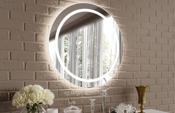 Зеркало настенное С подсветкой D80 см в Саратове - изображение