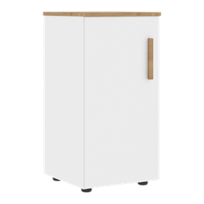 Низкий шкаф колонна с левой дверью FORTA Белый-Дуб Гамильтон FLC 40.1 (L) (399х404х801) в Саратове