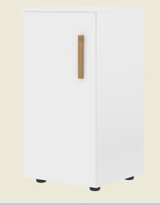 Низкий шкаф колонна с глухой дверью левой FORTA Белый FLC 40.1 (L) (399х404х801) в Саратове