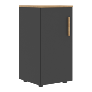 Низкий шкаф колонна с глухой дверью левой FORTA Графит-Дуб Гамильтон  FLC 40.1 (L) (399х404х801) в Саратове
