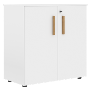 Шкаф широкий низкий с малыми дверцами FORTA Белый FLC 80.1(Z) (798х404х801) в Саратове