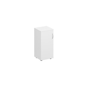 Шкаф для документов низкий узкий закрытый Комфорт КФ, белый премиум (40x38x84) К.508 ДШ в Энгельсе