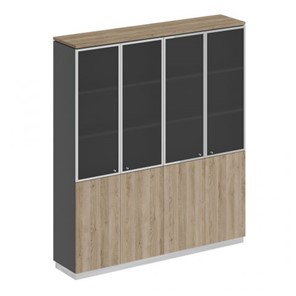 Шкаф для документов со стеклянными дверьми Speech Cube (180.2x40x203.4) СИ 315 ДС АР ДС/ХР в Саратове