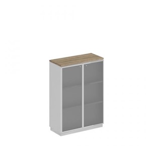 Шкаф для документов средний стекло в рамке Speech Cube (90x40x124.6) СИ 319 ДС БП ХР в Саратове