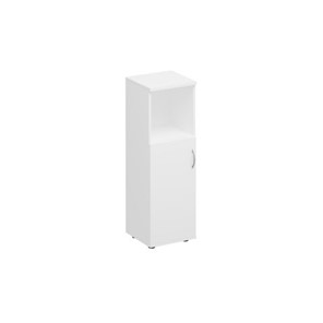 Шкаф для документов средний узкий полузакрытый Комфорт КФ, белый премиум (40x38x123) К.367 БП в Саратове