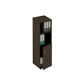 Шкаф для документов узкий полузакрытый Формула, венге темный (41x45x148)  ФР 367 ВТ в Саратове