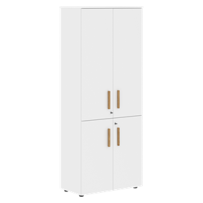 Широкий шкаф высокий FORTA Белый FHC 80.3(Z) (798х404х1965) в Энгельсе