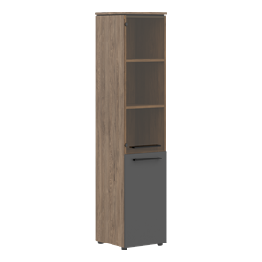 Шкаф колонка комбинированная MORRIS TREND Антрацит/Кария Пальмира MHC  42.2 (429х423х1956) в Саратове