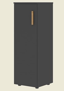 Средний шкаф колонна с левой дверью FORTA Черный Графит   FMC 40.1 (L) (399х404х801) в Энгельсе