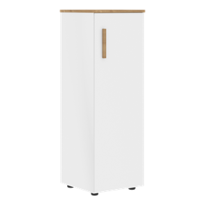 Средний шкаф колонна с глухой дверью правой FORTA Белый-Дуб Гамильтон  FMC 40.1 (R) (399х404х801) в Энгельсе