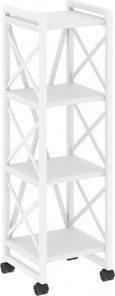 Стеллаж подкатной Loft VR.L-MST.K-4.4, Белый/Белый металл в Энгельсе