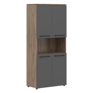 Шкаф с глухими дверьми MORRIS TREND Антрацит/Кария Пальмира MHC 85.4 (854х423х1956) в Энгельсе