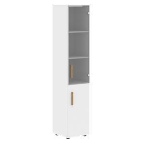 Высокий шкаф с  дверью колонна FORTA Белый FHC 40.2 (L/R) (399х404х1965) в Саратове