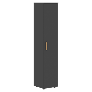 Шкаф колонна высокий с глухой дверью FORTA Черный Графит  FHC 40.1 (L/R) (399х404х1965) в Энгельсе