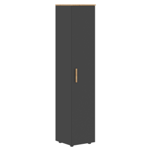 Высокий шкаф с глухой дверью колонна FORTA Графит-Дуб Гамильтон   FHC 40.1 (L/R) (399х404х1965) в Саратове