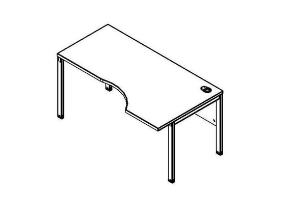 Письменный стол XMCET 149R, правый, 1400х900х750 в Саратове - изображение