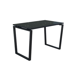 Стол для компьютера Юта 55.09, мрамор черный/металл черный в Саратове