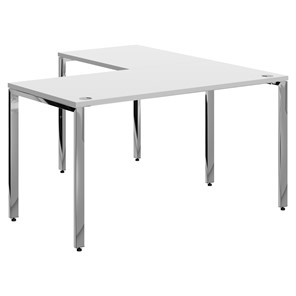 Письменный угловой  стол для персонала левый XTEN GLOSS  Белый  XGCT 1415.1 (L) (1400х1500х750) в Саратове