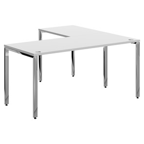 Письменный угловой  стол для персонала левый XTEN GLOSS  Белый XGCT 1615.1 (L) (1600х1500х750) в Саратове