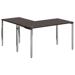 Письменный угловой  стол для персонала правый XTEN GLOSS Легно Темный  XGCT 1415.1 (R) (1400х1500х750) в Саратове