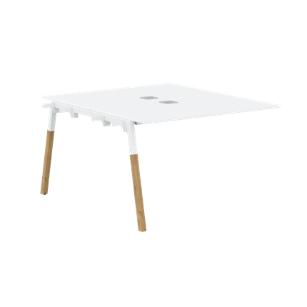 Стол для переговоров FORTA Белый-Белый-Бук FIWST 1113 (1180х1346х733) в Энгельсе - изображение