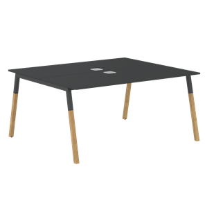 Переговорный стол FORTA Черный Графит-Черный Графит-Бук FWST 1513 (1580x1346x733) в Саратове