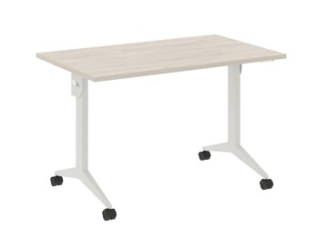 Складной стол X.M-3.7, Металл белый/Денвер светлый в Саратове