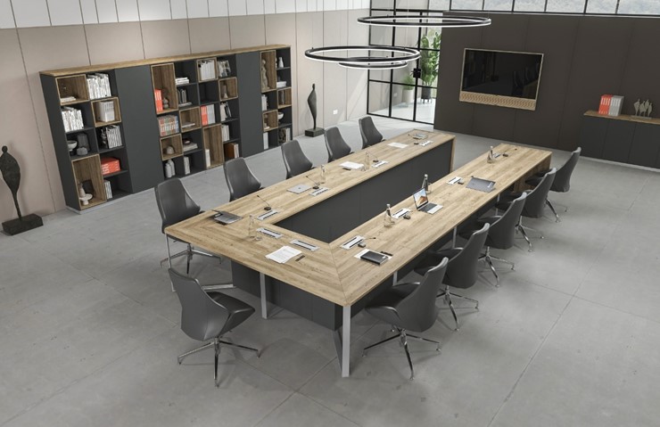 Составной стол для переговоров Speech Cube (262.5x240x75.6) СП 123 ДС БП ХР в Саратове - изображение 9