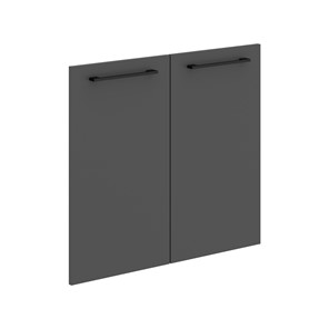 Дверь для шкафчика низкая MORRIS TREND Антрацит/Кария Пальмира MLD 42-2 (844х765х18) в Энгельсе