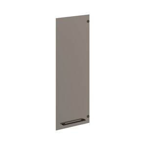 Дверь для шкафа стеклянная  средняя MORRIS TREND Антрацит/Кария Пальмира AMGT 42-1 (422х4х1132) в Энгельсе